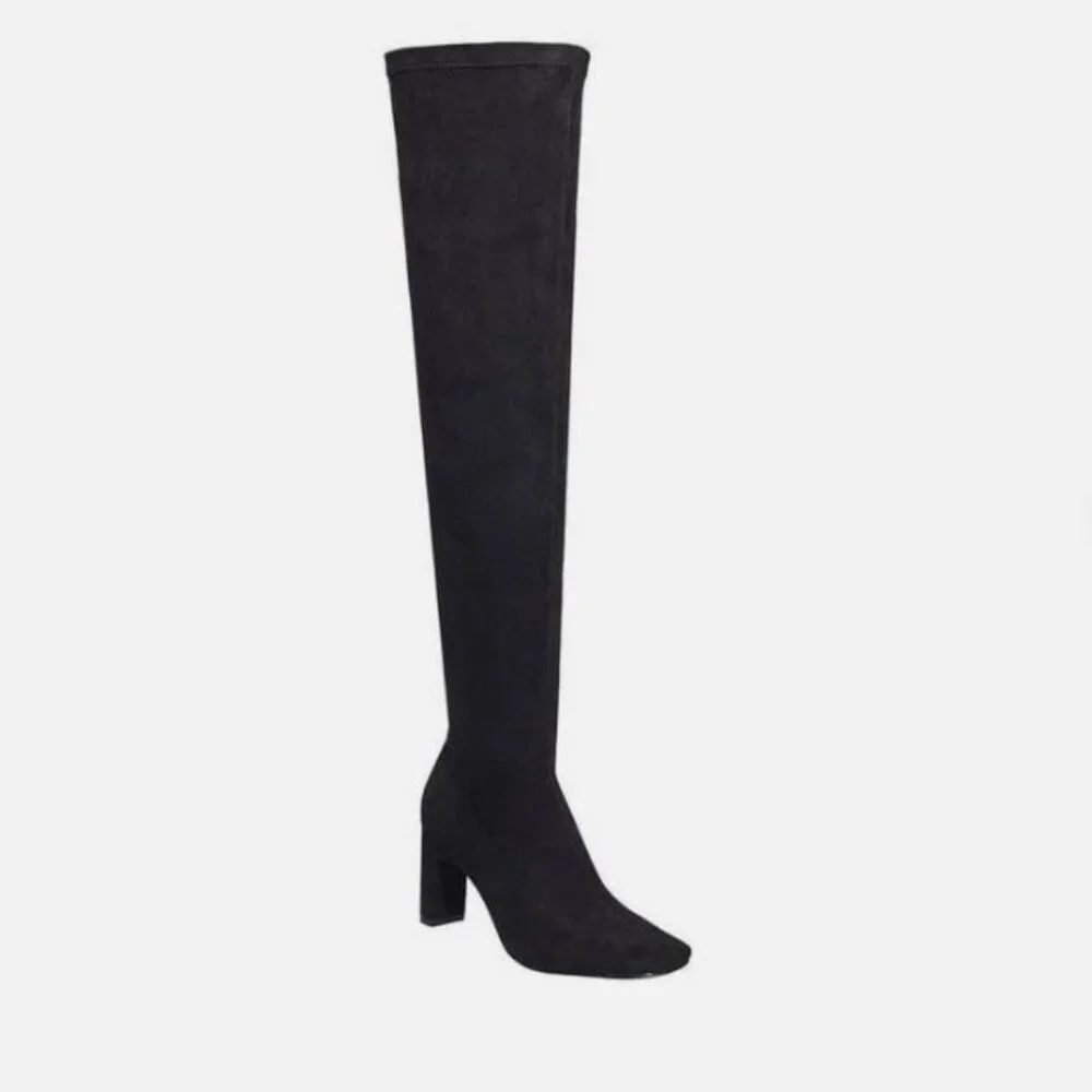 NWOB | French Connection | Charlie over the Knee Blk Suede | Sz 9